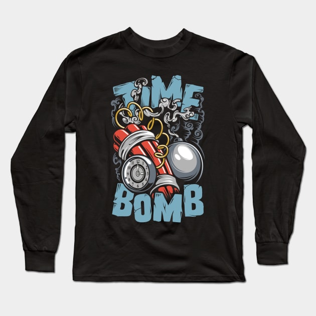 Time Bomb Long Sleeve T-Shirt by Aryan ART